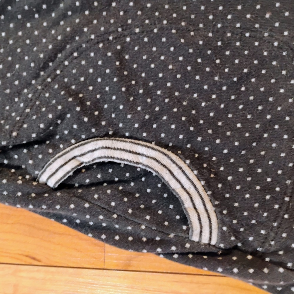 Maurices Women's Size Medium Black/White Patterned Strappy Tank Top Pockets - Picture 2 of 16
